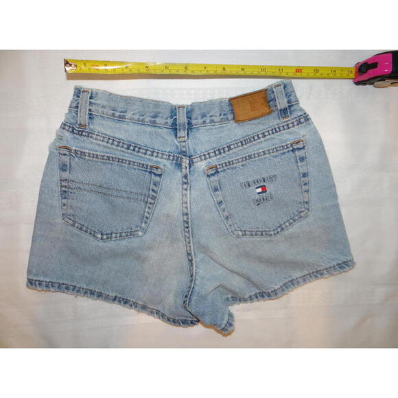 Y2K Tommy Hilfiger Women's Denim Shorts Light Wash - Picture 5 of 7